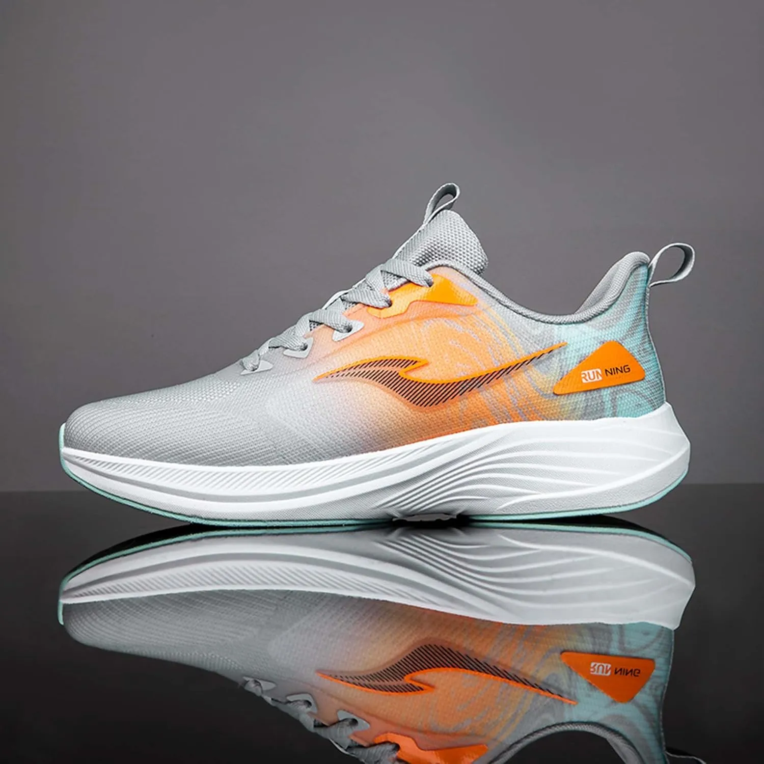Mens Womens Sneakers, Lightweight Running Shoes, Knitted mesh Comfortable and Breathable, Thick Sole Rebound, Arch Support, Suitable for a Variety of Indoor and Outdoor Sports Training