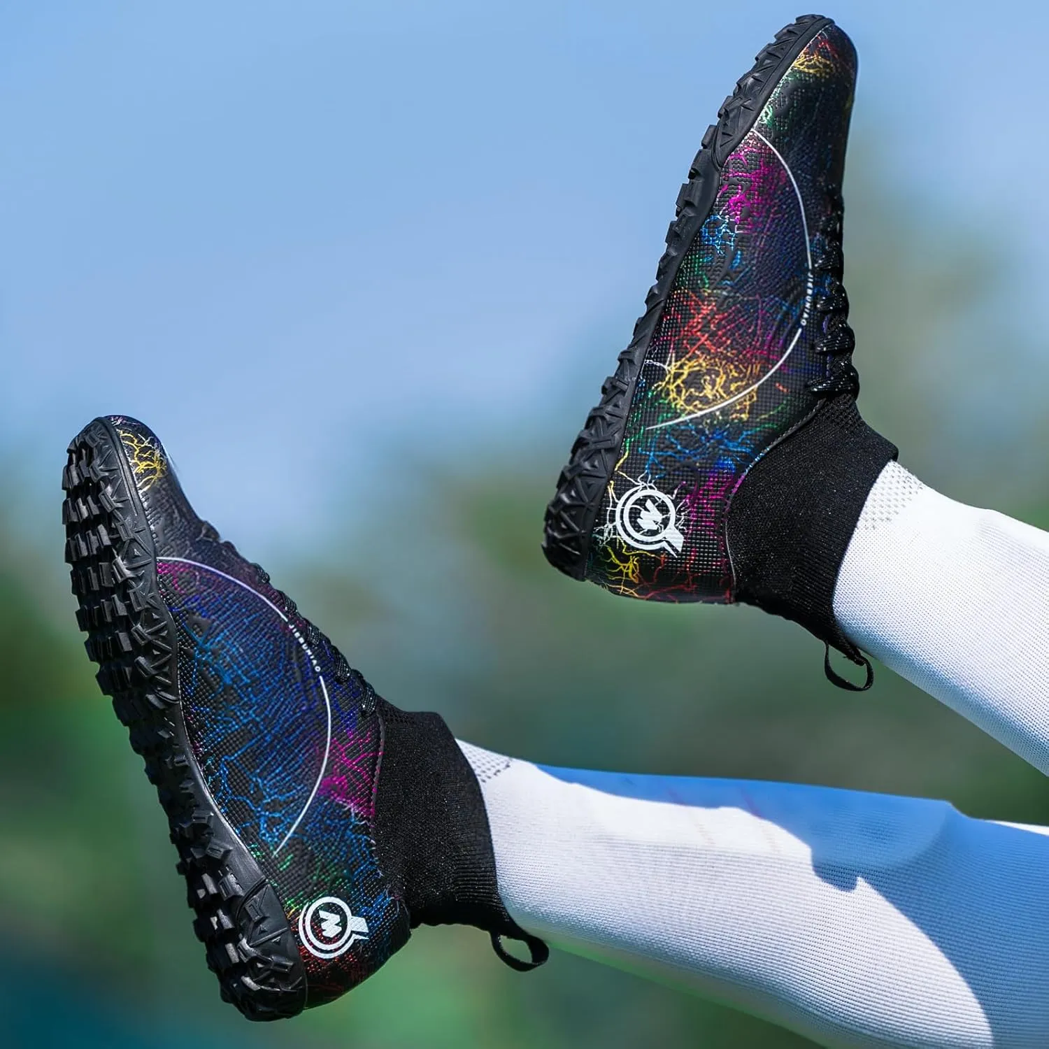 Mens Womens Soccer Cleats Youth Soccer Shoes Football Shoes High-Top Football Cleats Outdoor/Indoor Athletic Shoes Sneakers
