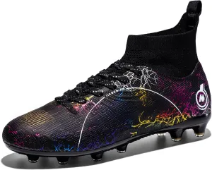 Mens Womens Soccer Cleats Youth Soccer Shoes Football Shoes High-Top Football Cleats Outdoor/Indoor Athletic Shoes Sneakers