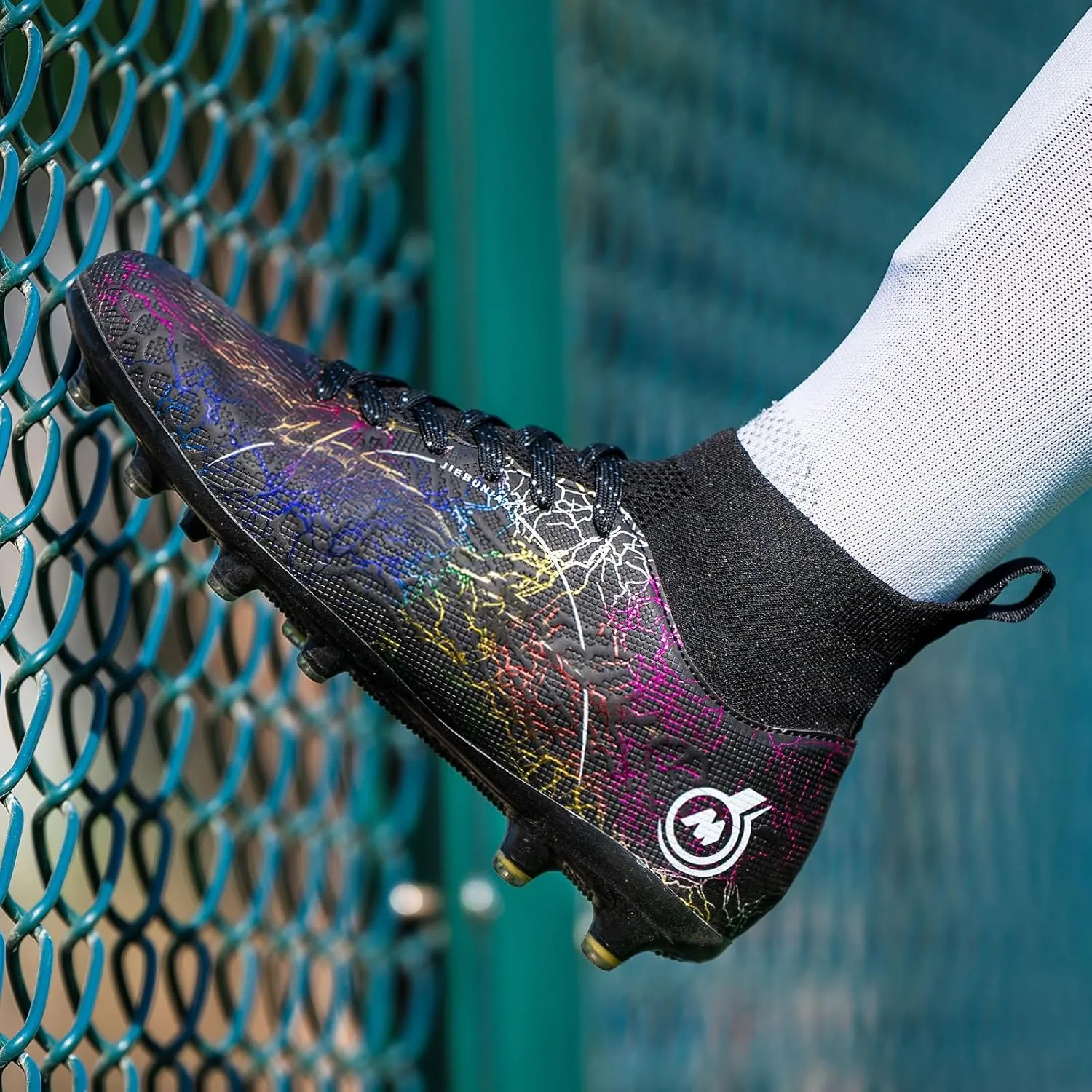 Mens Womens Soccer Cleats Youth Soccer Shoes Football Shoes High-Top Football Cleats Outdoor/Indoor Athletic Shoes Sneakers