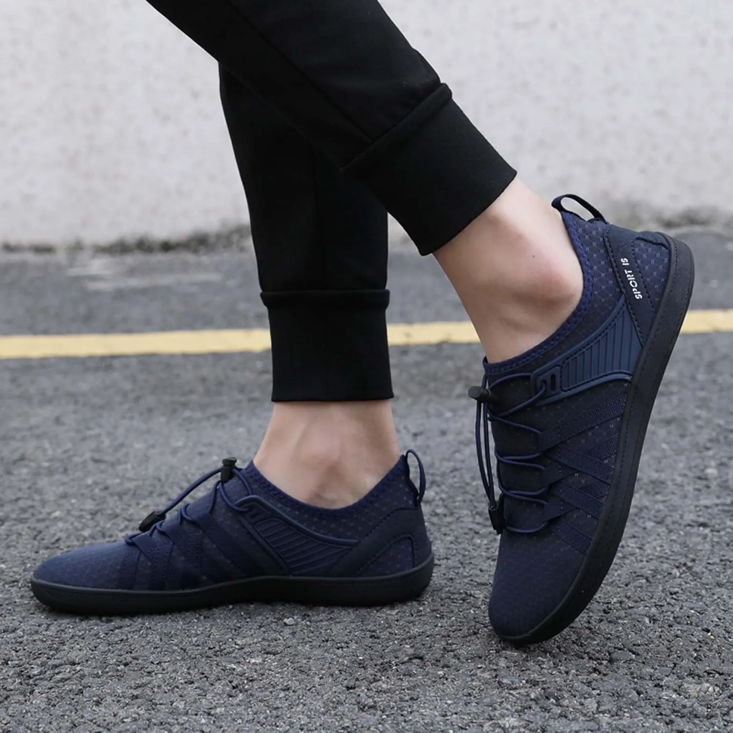 Men's Women's Wide Toe Barefoot Shoes Casual Athletic Fitness Running Breathable Lightweight Walking Zero Drop Sole Multifunctional Training Shoes