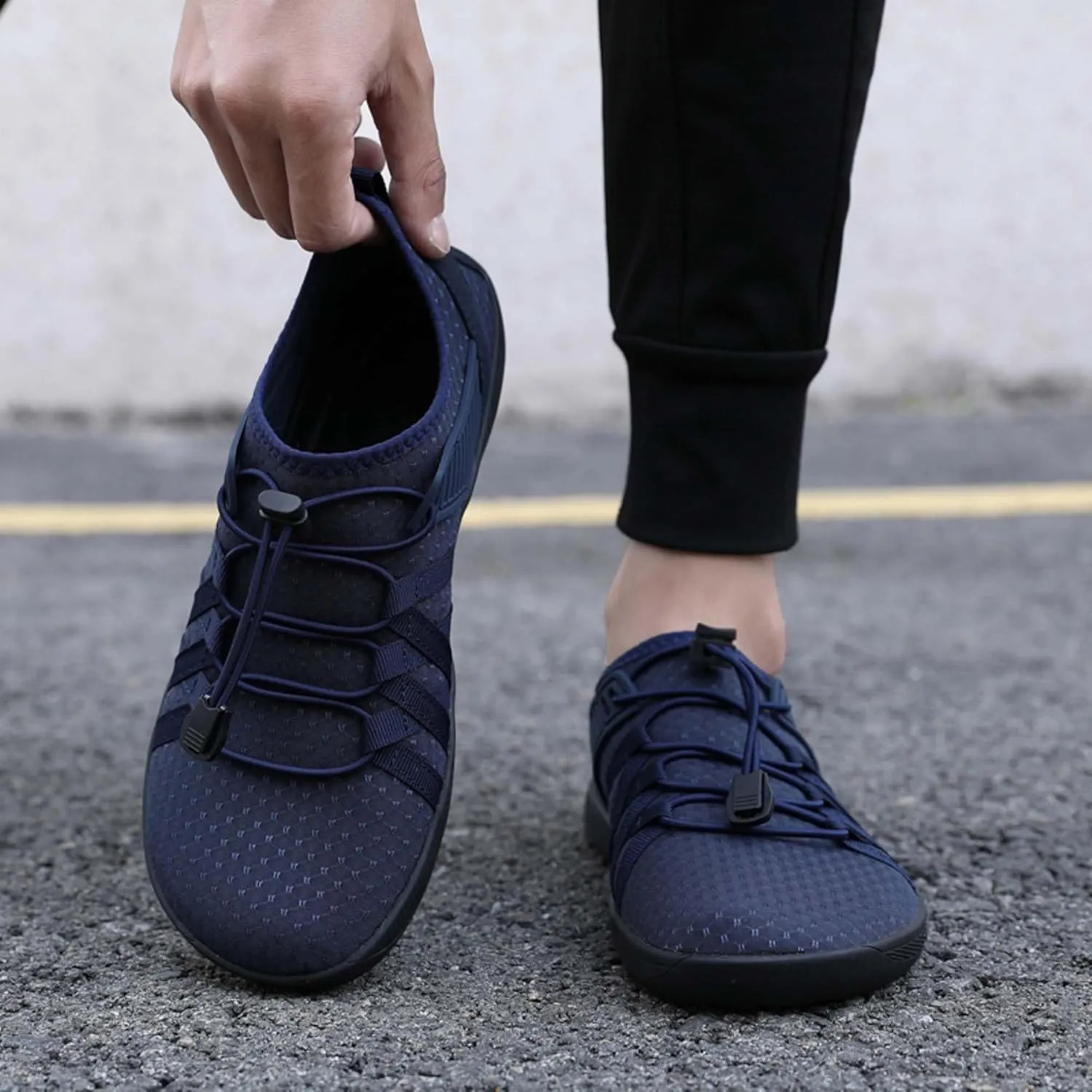 Men's Women's Wide Toe Barefoot Shoes Casual Athletic Fitness Running Breathable Lightweight Walking Zero Drop Sole Multifunctional Training Shoes