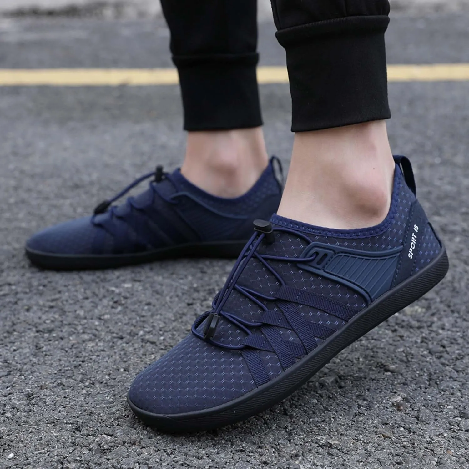Men's Women's Wide Toe Barefoot Shoes Casual Athletic Fitness Running Breathable Lightweight Walking Zero Drop Sole Multifunctional Training Shoes