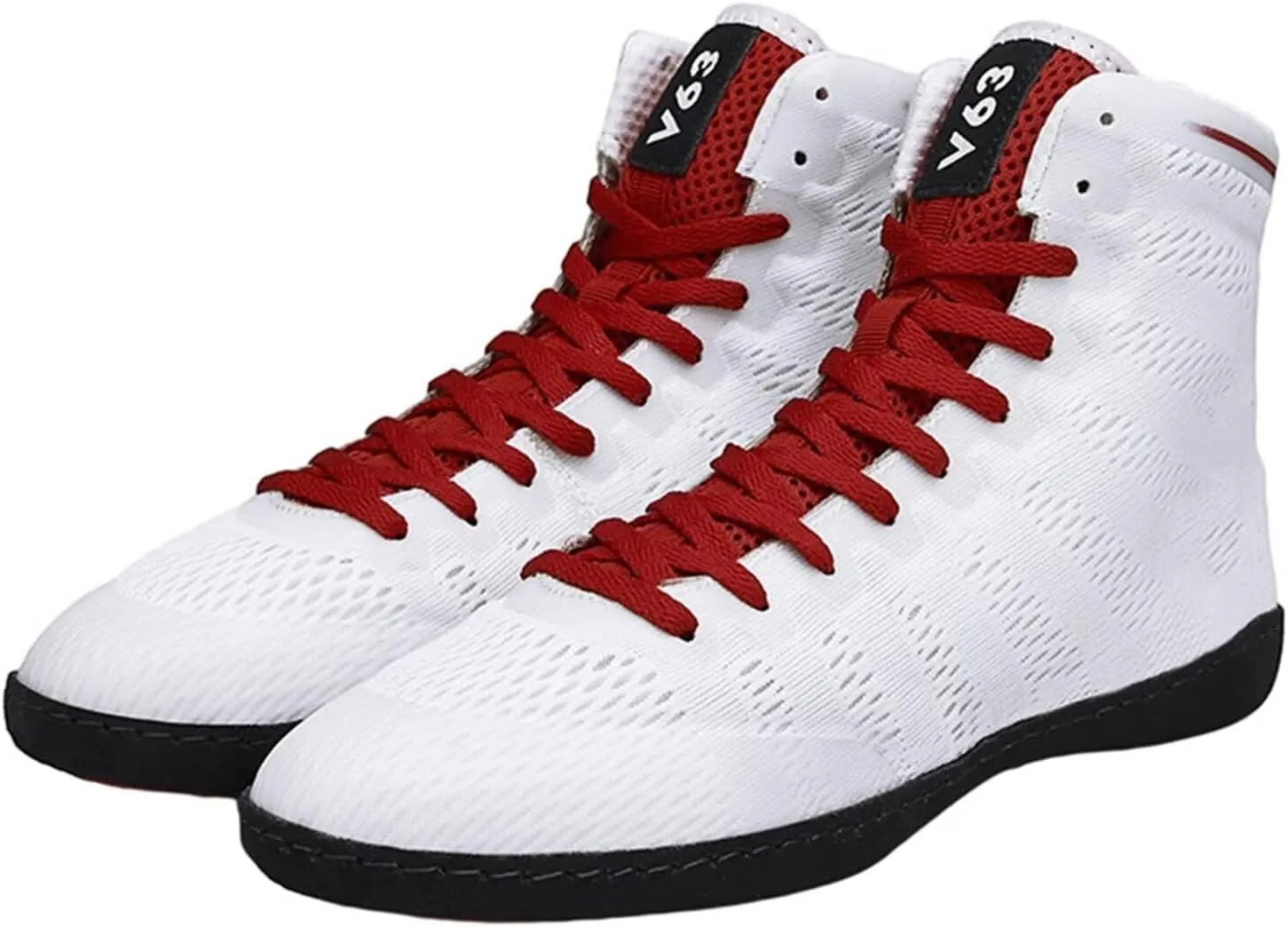 Men's Wrestling Boxing Shoes Breathable Combat Training Shoes Anti-Slip Youth Wrestling Shoes Training High Top Fitness Sneakers
