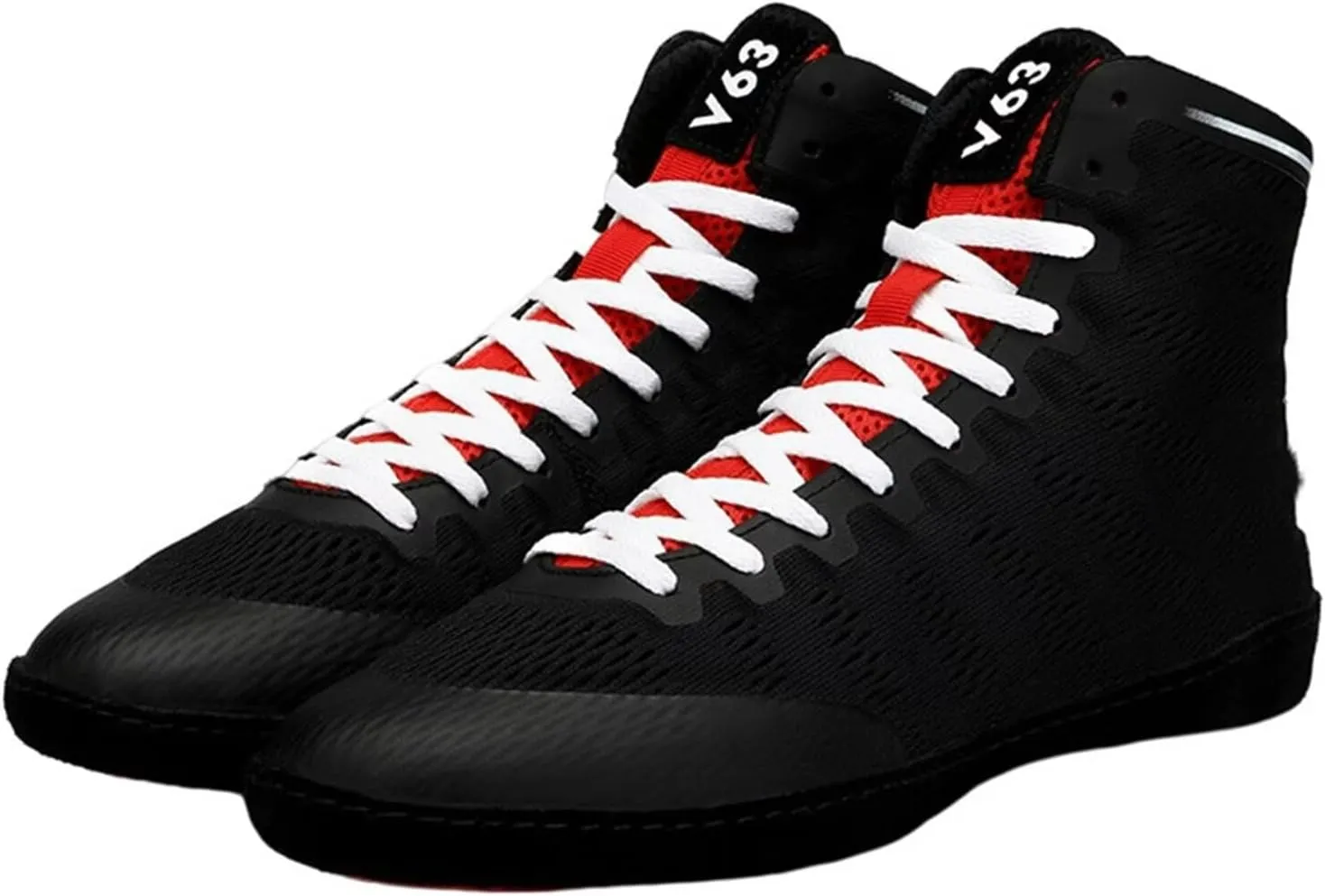 Men's Wrestling Boxing Shoes Breathable Combat Training Shoes Anti-Slip Youth Wrestling Shoes Training High Top Fitness Sneakers