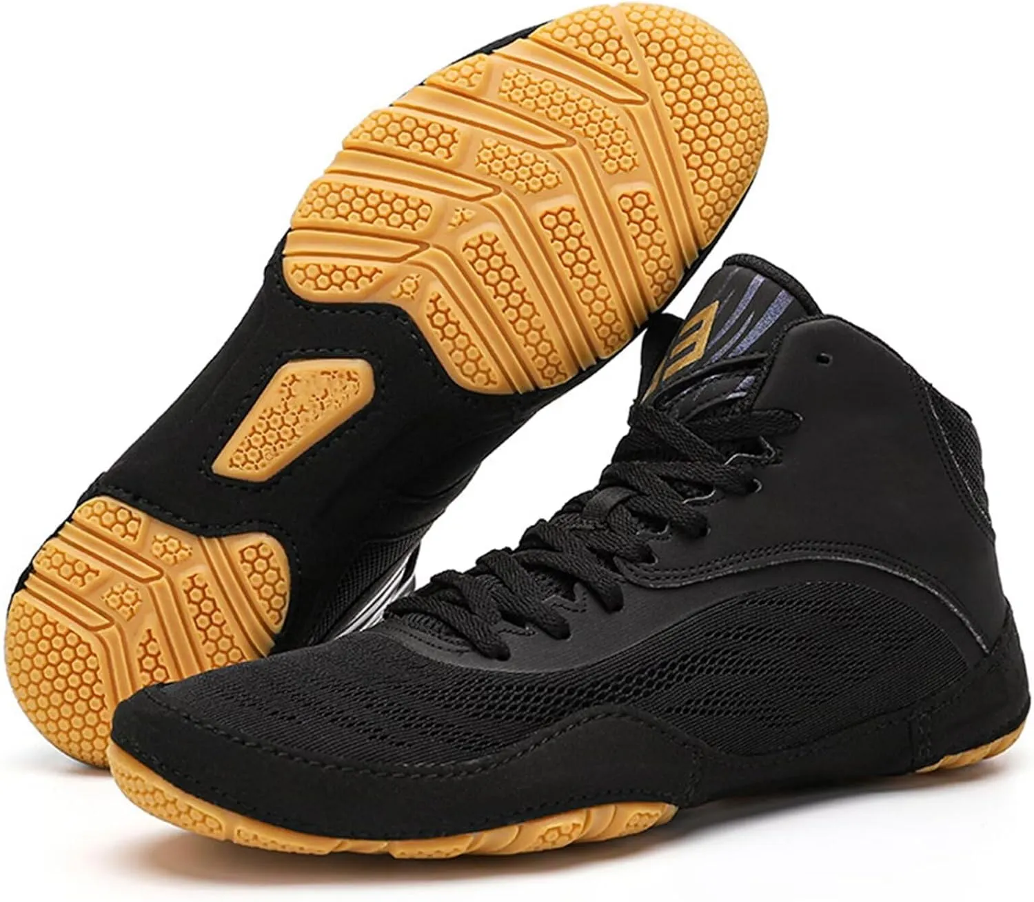 Men's Wrestling Boxing Shoes Breathable Combat Training Shoes for Adult Fighting Sports Master Training Fighting,Fitness,Weightlifting,Martial Arts Boots