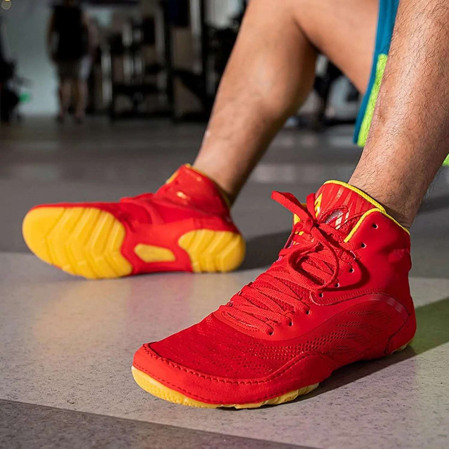 Men's Wrestling Boxing Shoes Breathable Combat Training Shoes for Adult Fighting Sports Master Training Fighting,Fitness,Weightlifting,Martial Arts Boots