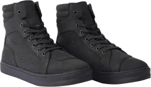 Motorcycle Boots Leather Breathable Street Riding Shoes with Ankle Support