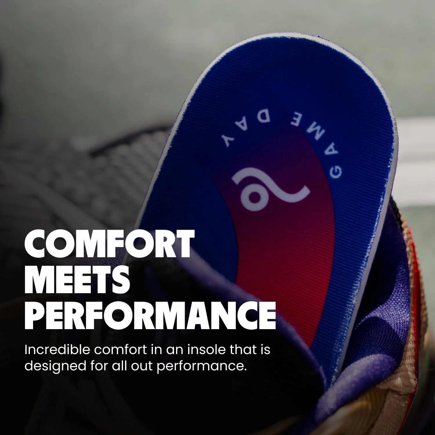 MOVE Game Day - All-Purpose Support Insoles - Plantar Fasciitis, Running, Shock Absorption, Flat Feet, Arch Support, Basketball, Active Lifestyle, Walking and Athletics (M 9-9.5 / WM 10.5-11)