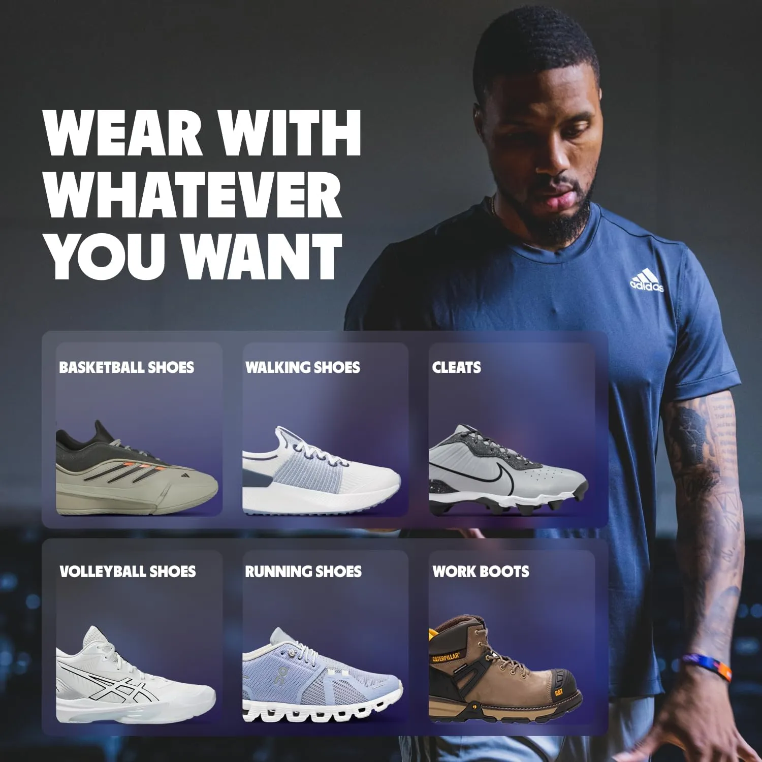 MOVE Game Day - All-Purpose Support Insoles - Plantar Fasciitis, Running, Shock Absorption, Flat Feet, Arch Support, Basketball, Active Lifestyle, Walking and Athletics (M 9-9.5 / WM 10.5-11)