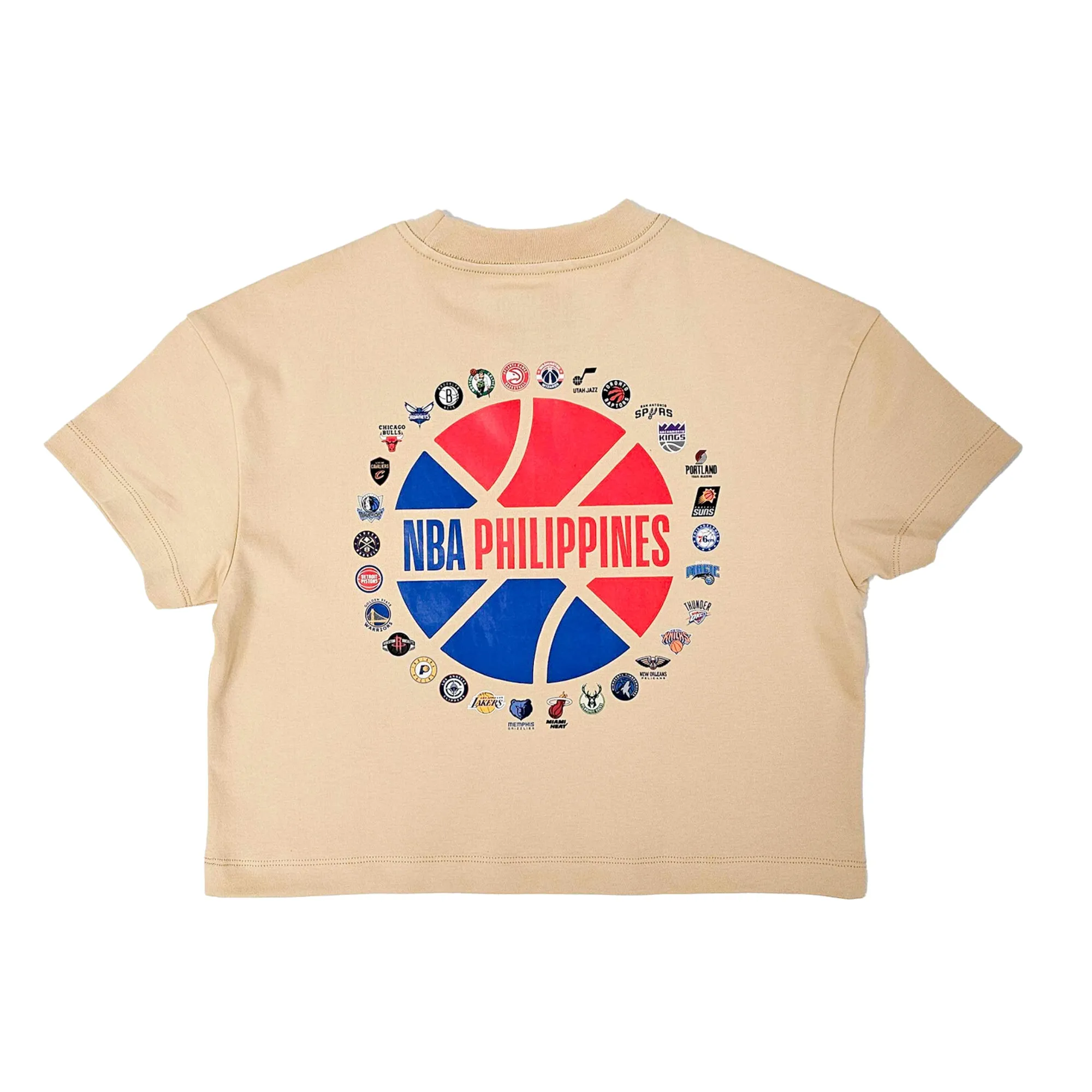NBA Philippines All Team Cropped Tee - Cream