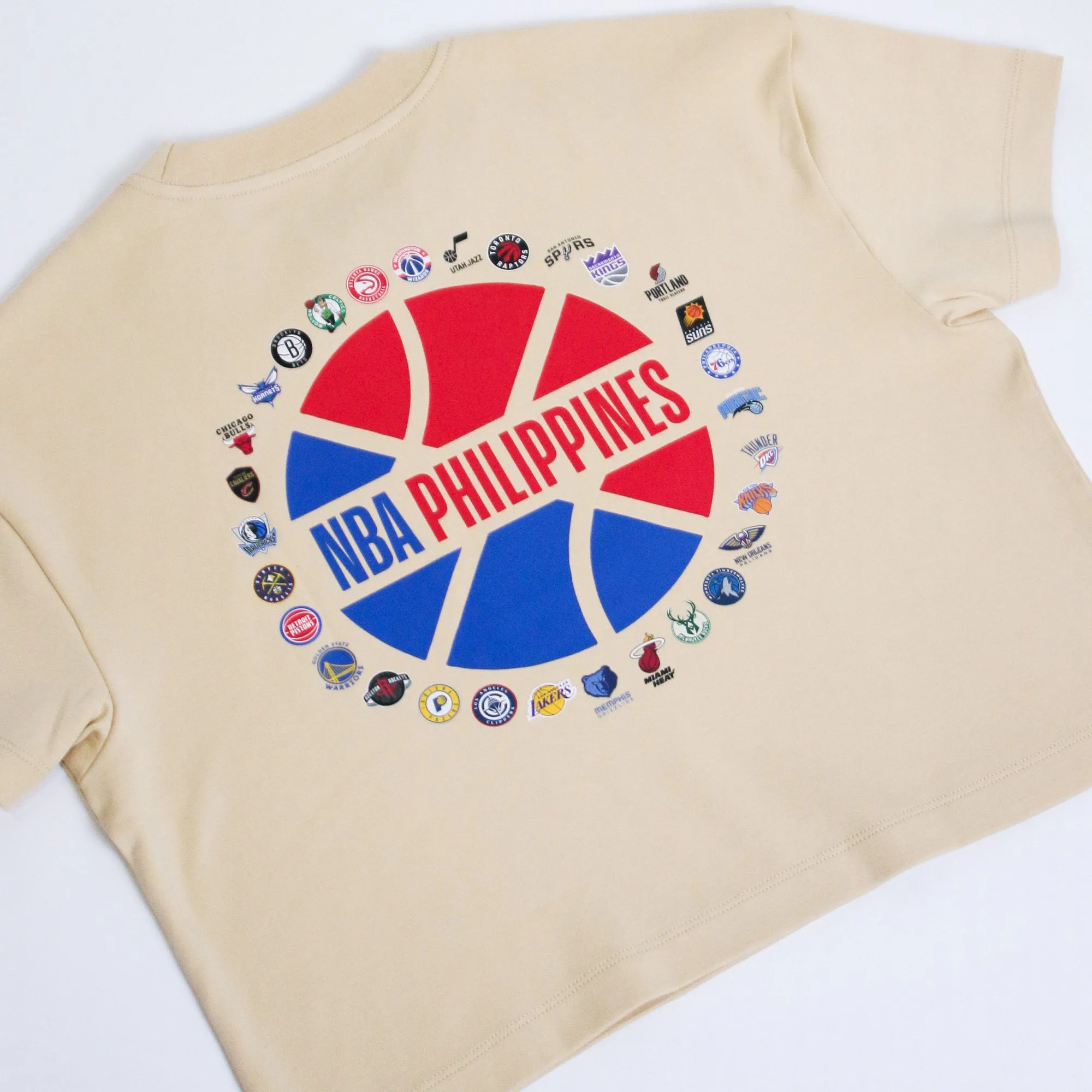 NBA Philippines All Team Cropped Tee - Cream