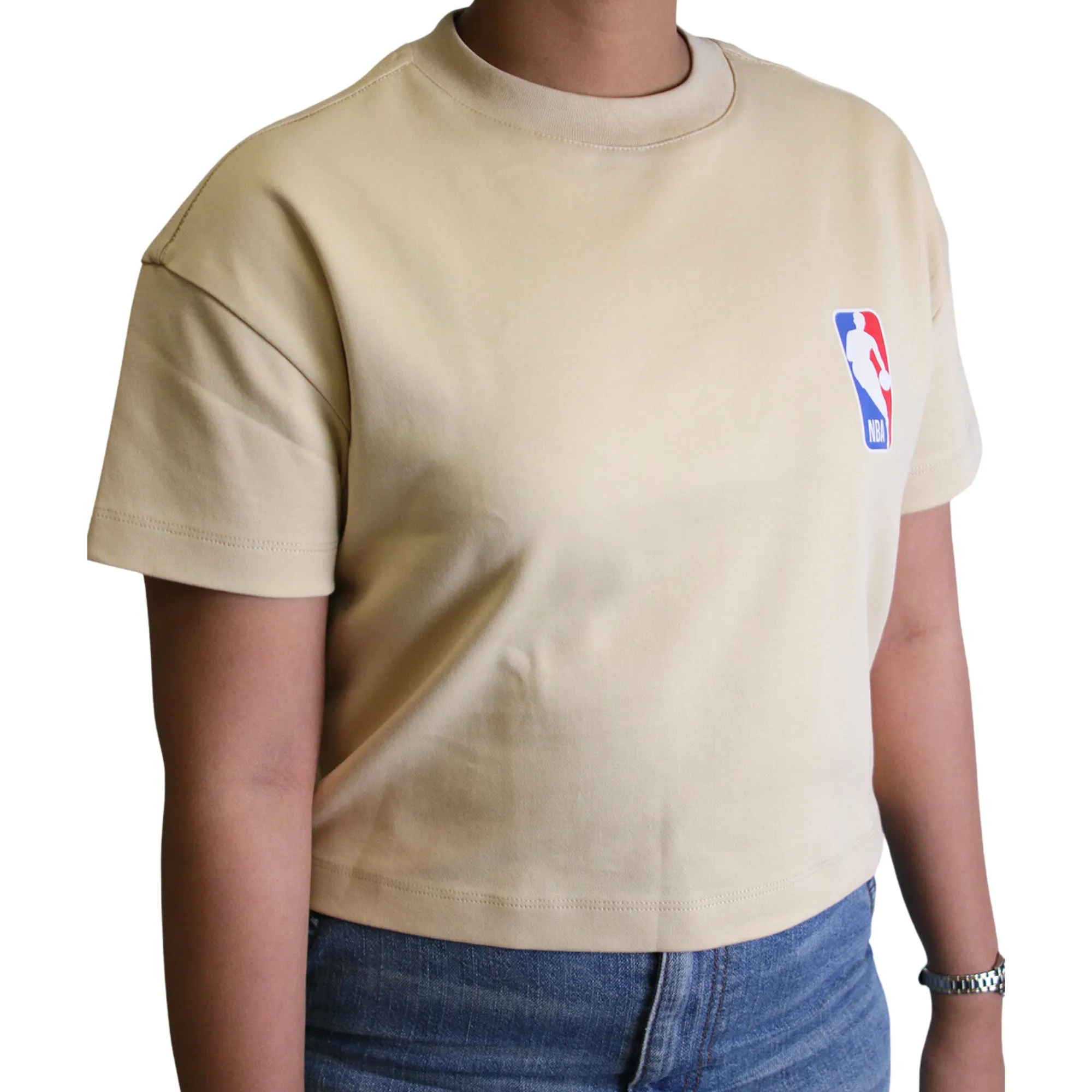 NBA Philippines All Team Cropped Tee - Cream
