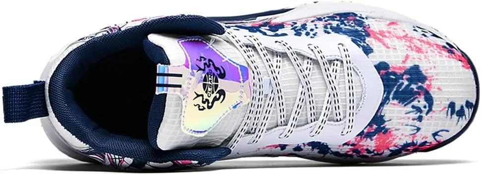 NCNDB Unisex Fashion Basketball Shoes High Top Anti Slip Sneakers Breathable Running Sports Shoes