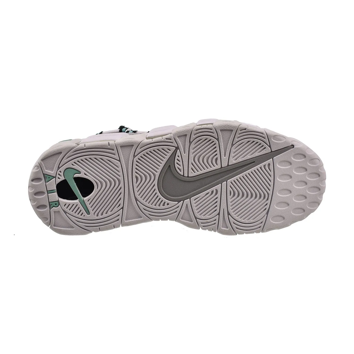 Nike Air More Money Uptempo Men's Shoes Wolf Grey-Island Green