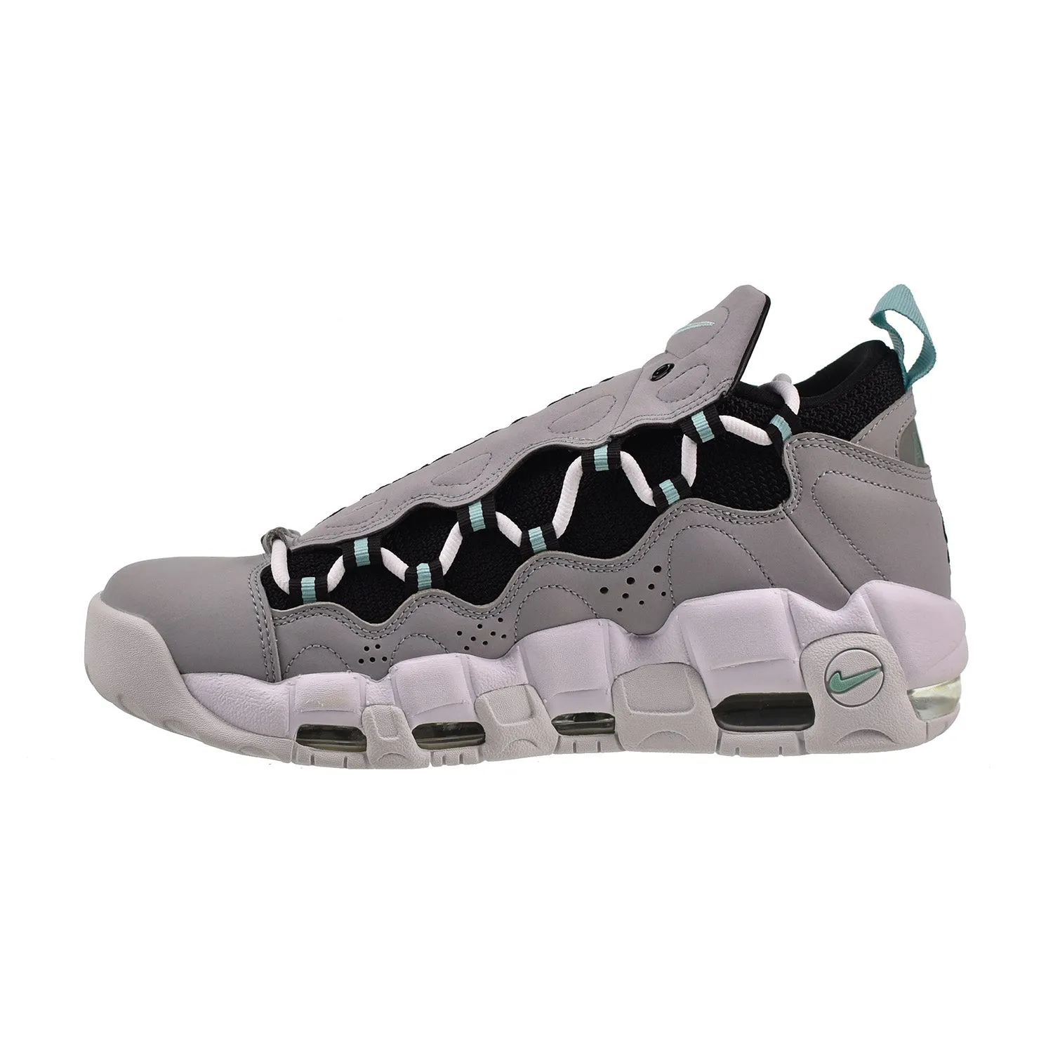 Nike Air More Money Uptempo Men's Shoes Wolf Grey-Island Green