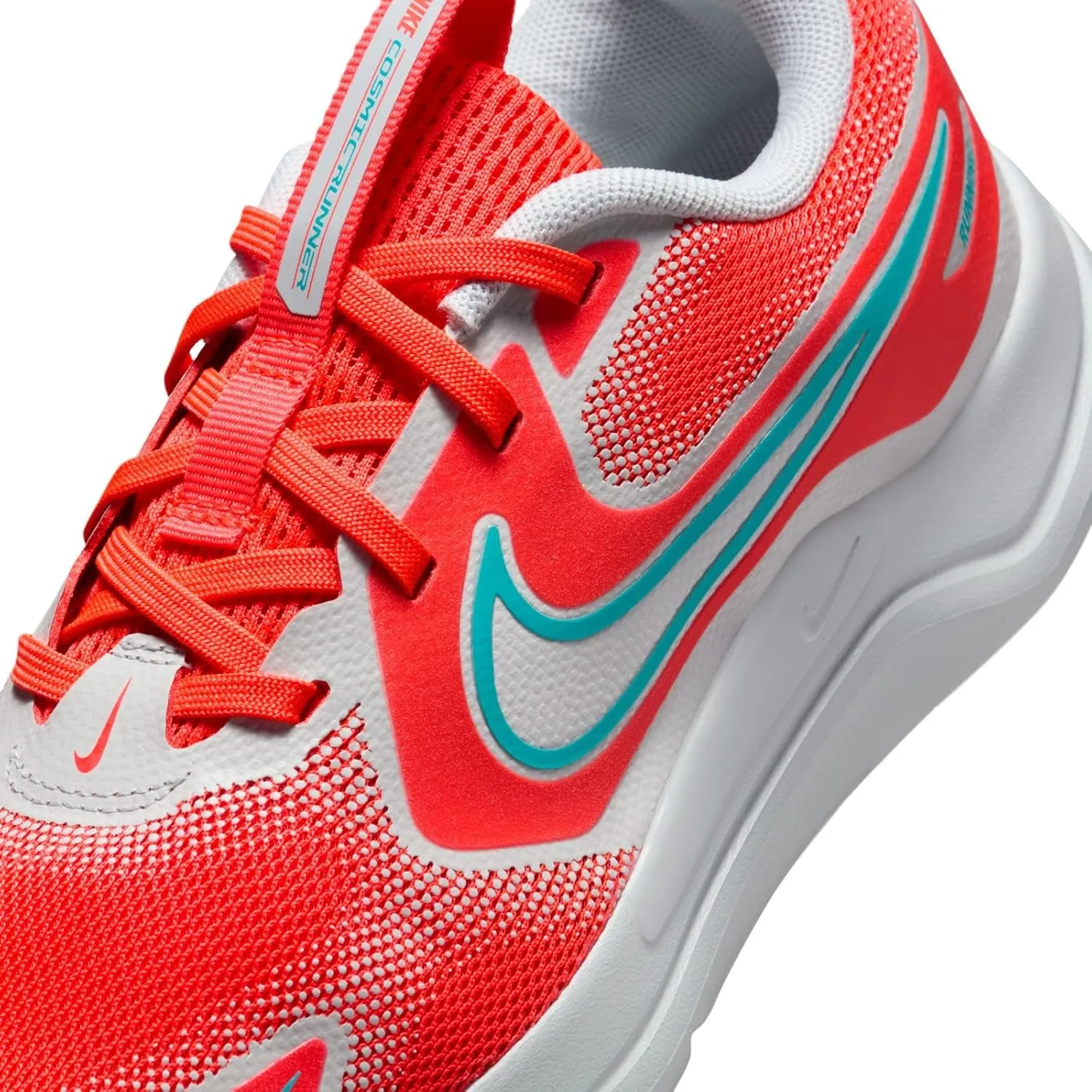 Nike Cosmic Runner Big Kids' Road Running Shoes (HM4402-600, Bright Crimson/Pure Platinum/Black/Dusty Cactus)