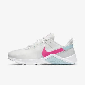 Nike Legend Essential 2 Women's Workout Shoes (CQ9545-103, Summit White/Glacier Ice/White/Pink Blast) Size 7.5