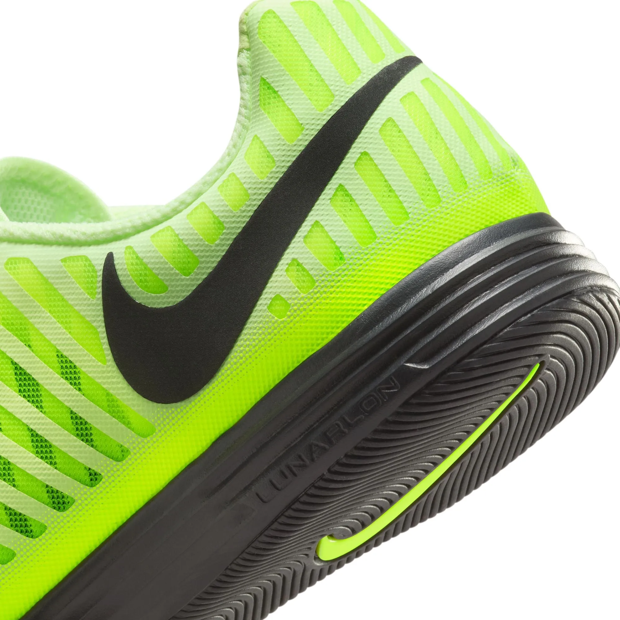Nike Lunargato II Indoor Soccer Shoes- Black/Volt