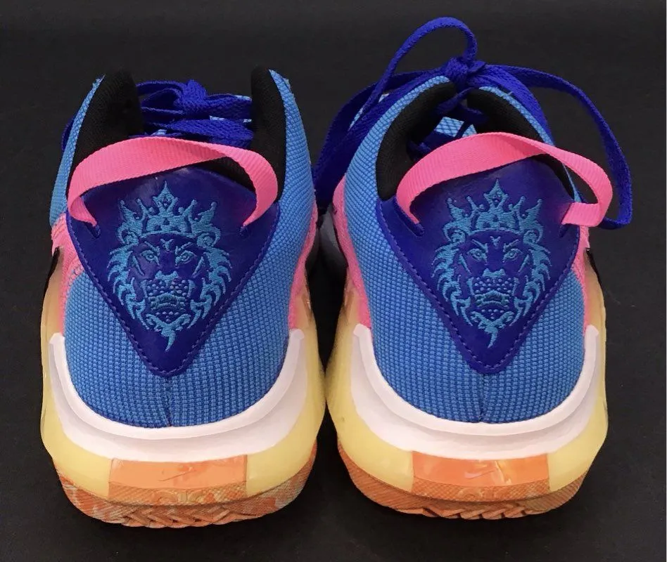 Nike Men's LeBron Witness 7 Blue Low-Top Basketball Shoes - Size 9.5
