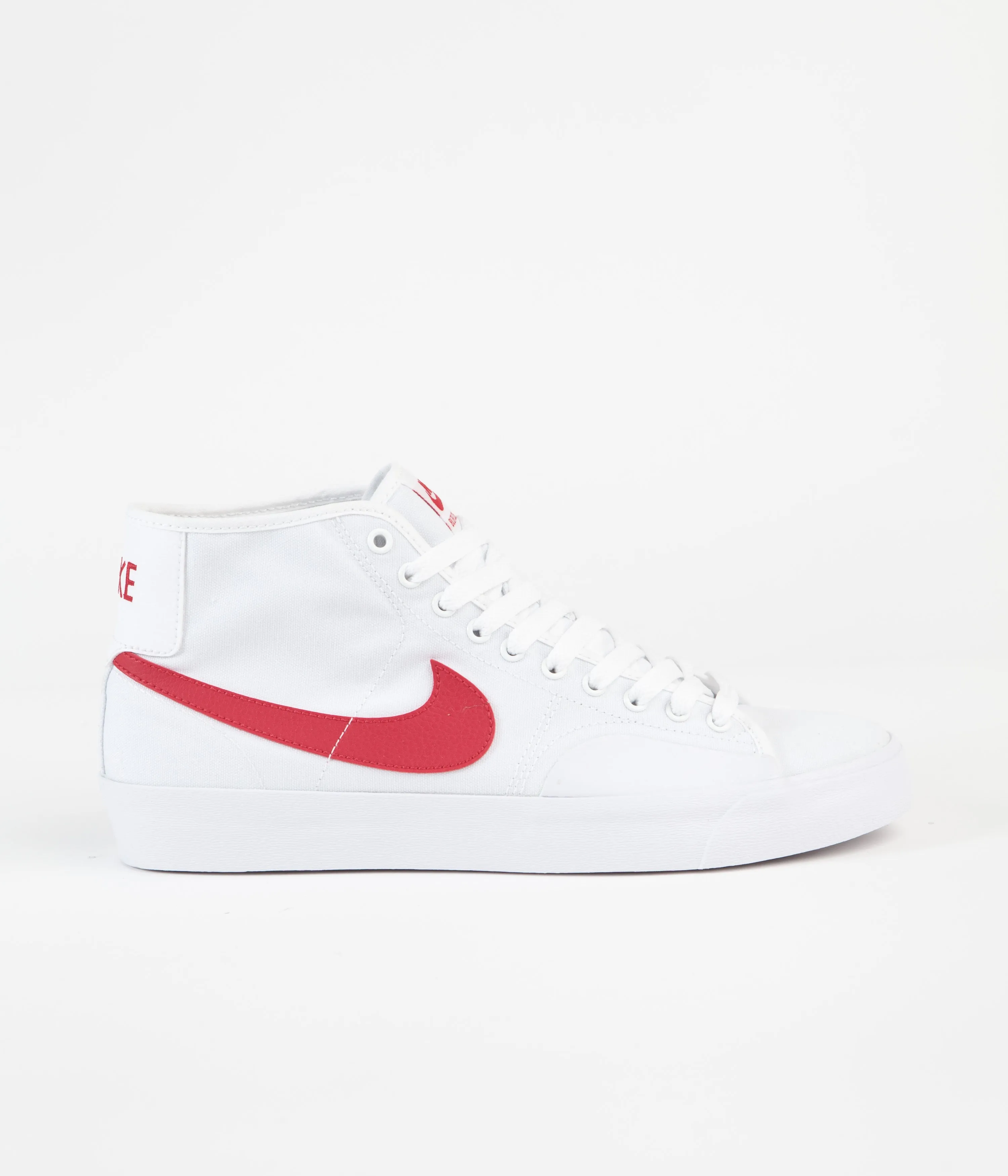 Nike SB Blazer Court Mid Shoes - White / University Red - White