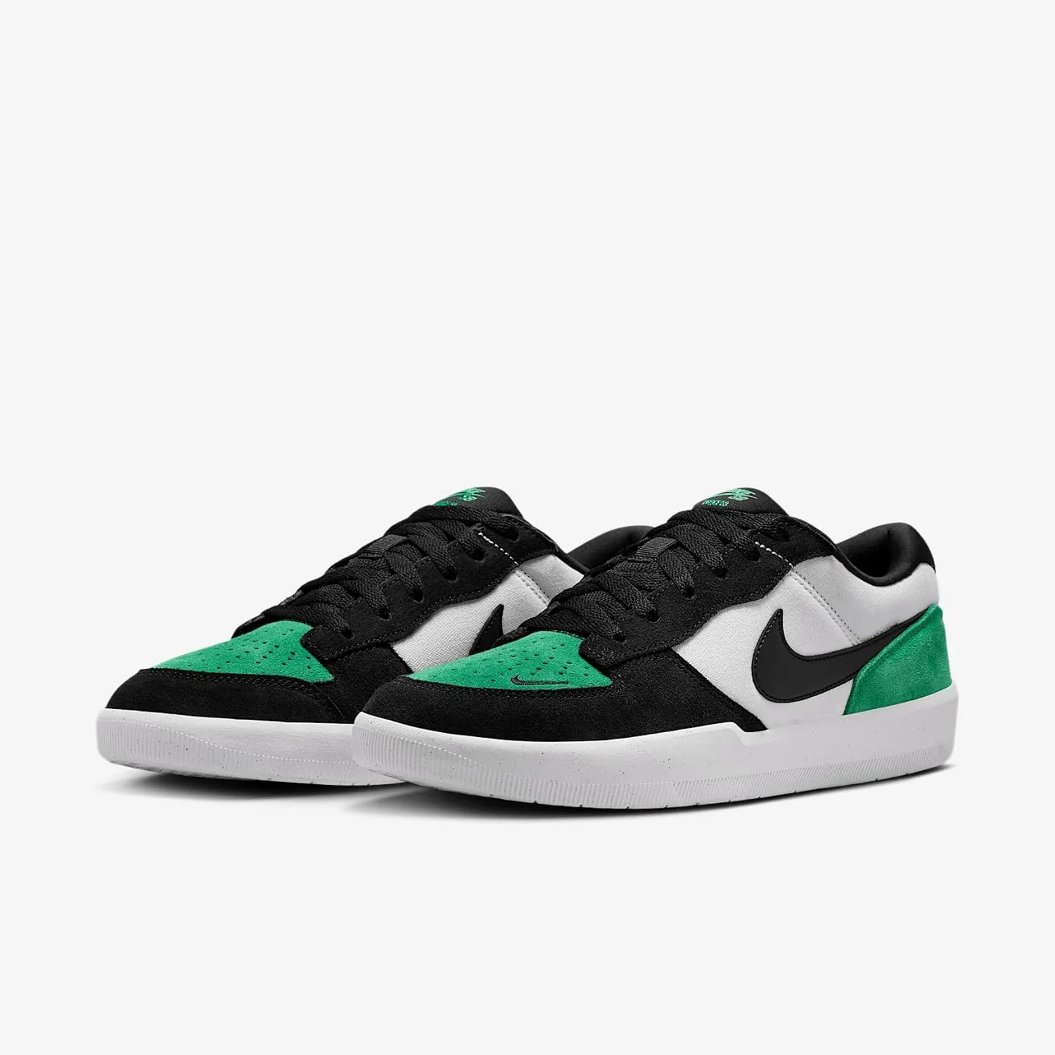 Nike SB Force 58 Skate Shoes (DV5477-101, White/Stadium Green/White/Black)