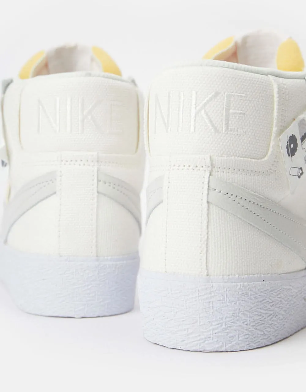 Nike SB Zoom Blazer Mid Premium Plus Skate Shoes - Summit White/Summit White