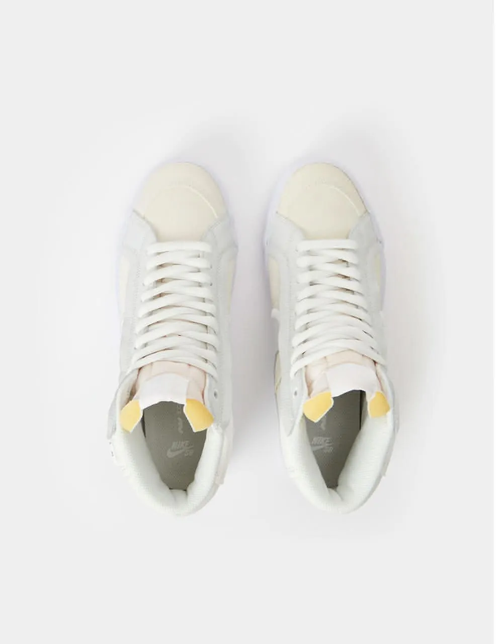 Nike SB Zoom Blazer Mid Premium Plus Skate Shoes - Summit White/Summit White