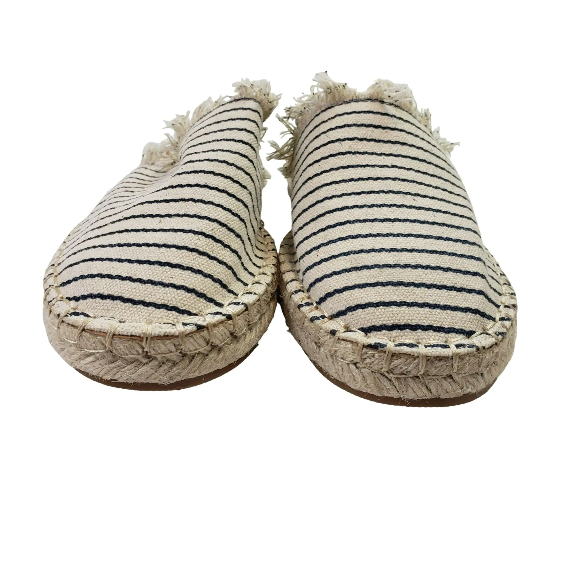 NWOT/NWOB Splendid Jaime Striped Espadrille Slide Sandals Size 7.5