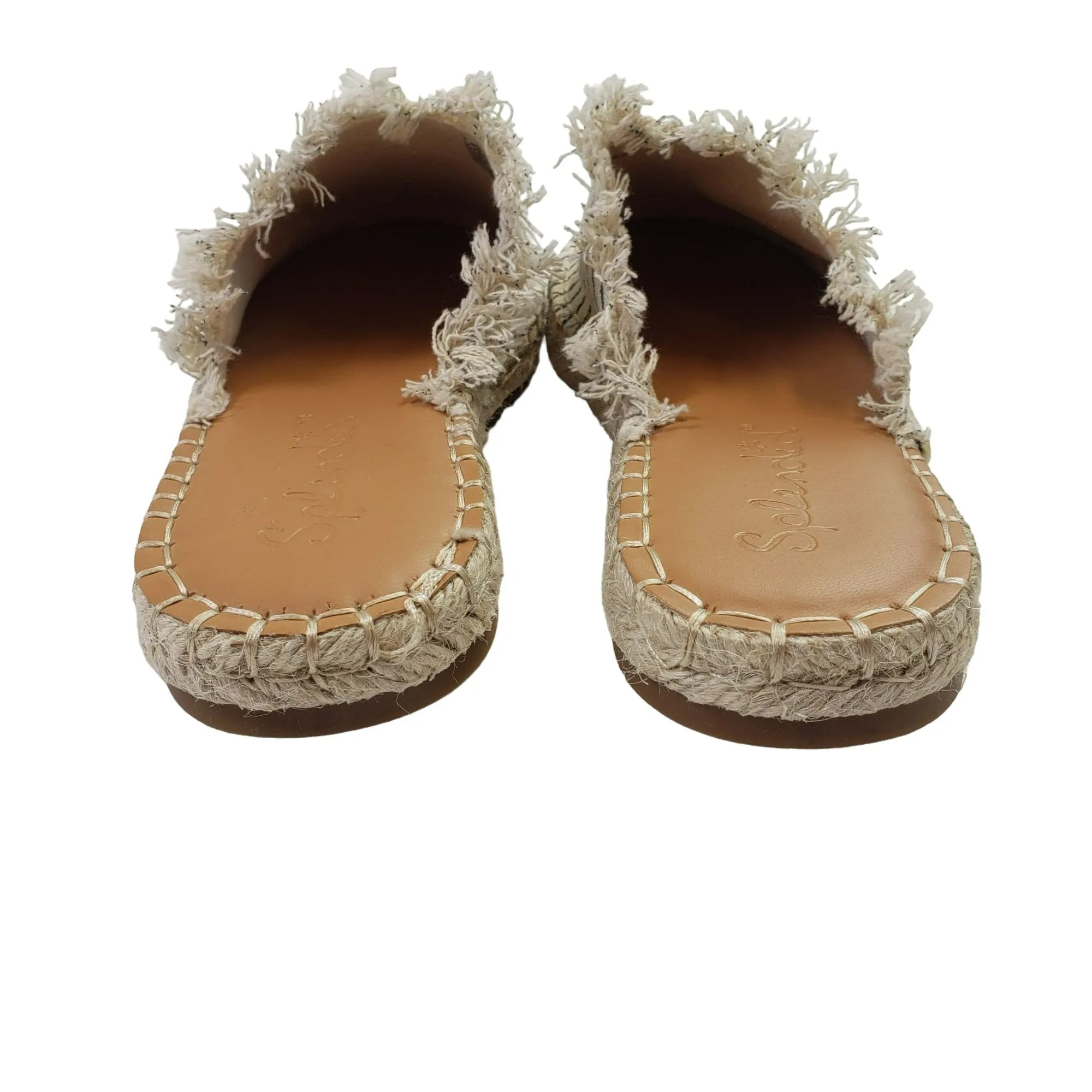 NWOT/NWOB Splendid Jaime Striped Espadrille Slide Sandals Size 7.5
