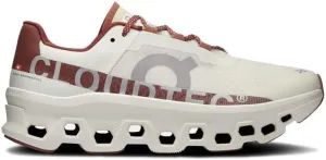 On Women's Cloudmonster 1 Running Shoes, Ivory/Ruby, 9 US