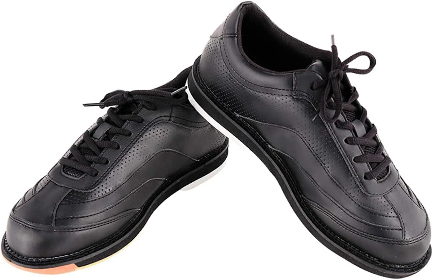 ONAIC Mens Bowls Trainers Leather Lawn Bowling Shoes, Lightweight Breathable Bowling Workout Trainers for Beginner