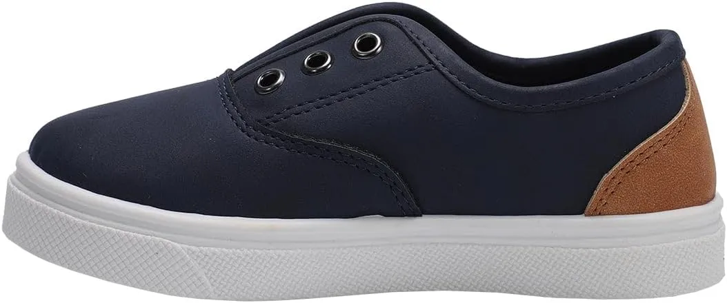 Oomphies Robin Boys Slip-On Sneakers  Canvas Upper, Elastic Strap, Cushioned Insole & Durable Rubber Sole
