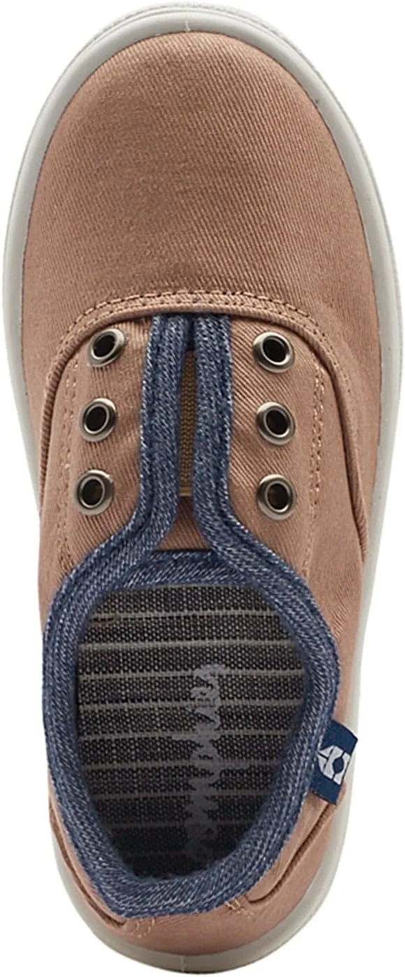 Oomphies Robin Boys Slip-On Sneakers  Canvas Upper, Elastic Strap, Cushioned Insole & Durable Rubber Sole