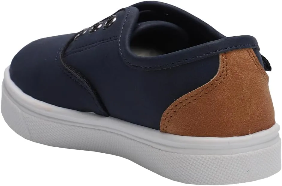 Oomphies Robin Boys Slip-On Sneakers  Canvas Upper, Elastic Strap, Cushioned Insole & Durable Rubber Sole