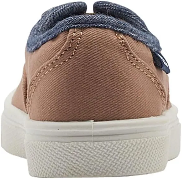 Oomphies Robin Boys Slip-On Sneakers  Canvas Upper, Elastic Strap, Cushioned Insole & Durable Rubber Sole