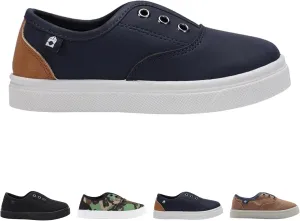Oomphies Robin Boys Slip-On Sneakers  Canvas Upper, Elastic Strap, Cushioned Insole & Durable Rubber Sole