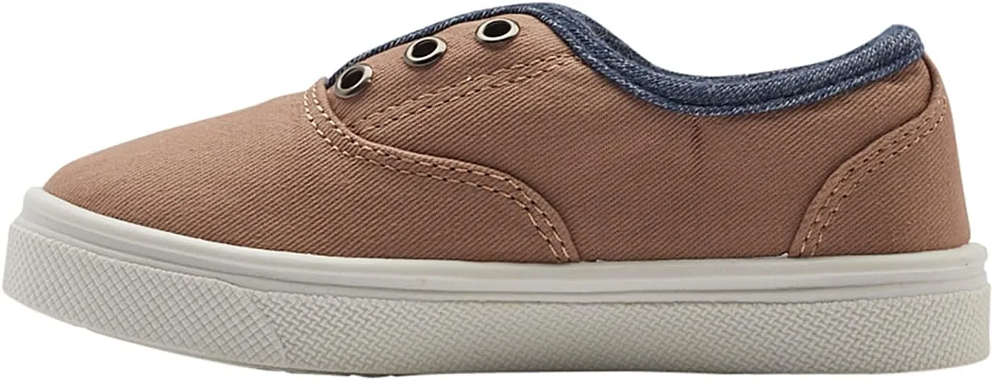 Oomphies Robin Boys Slip-On Sneakers  Canvas Upper, Elastic Strap, Cushioned Insole & Durable Rubber Sole