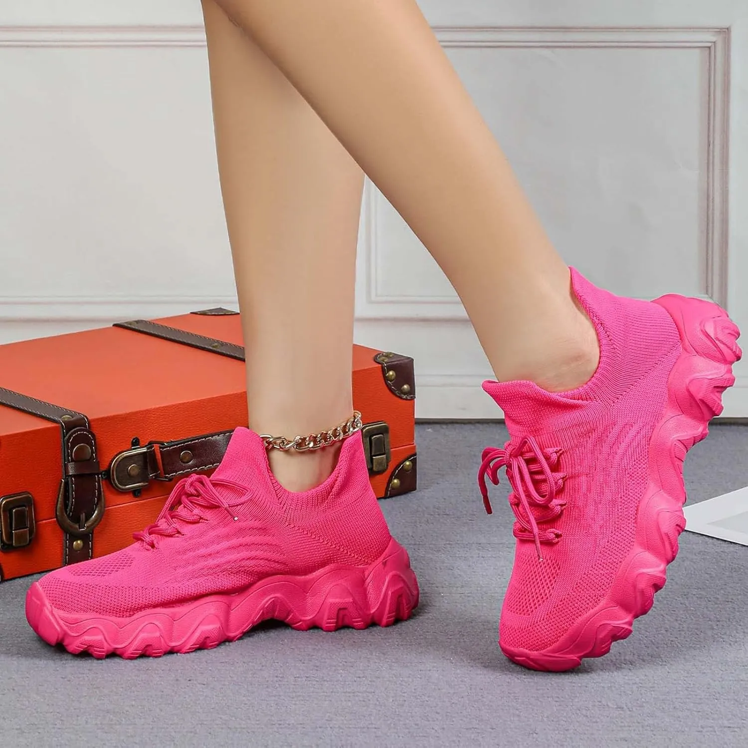 Ortho Pro Shoes for Women,Mesh Breathable Non-Slip Orthopedic Sneakers Wide Width Comfort Nurse Babe Shoes