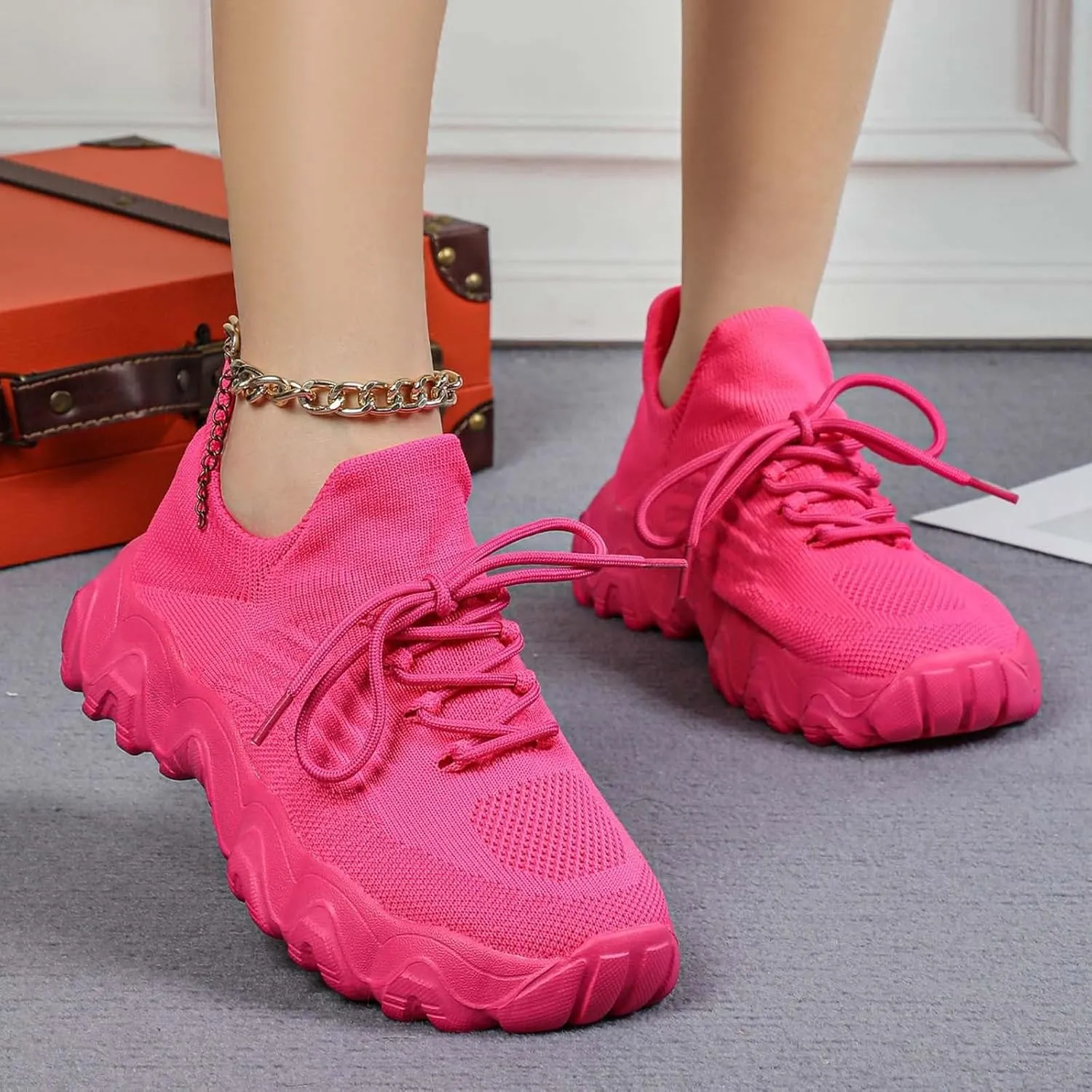 Ortho Pro Shoes for Women,Mesh Breathable Non-Slip Orthopedic Sneakers Wide Width Comfort Nurse Babe Shoes