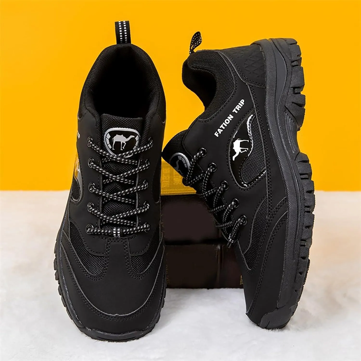 Outdoor Mountaineering Men Shoes Breathable and Durable Hiking Lace Up Men Hiking Shoes Basketball Sneaker