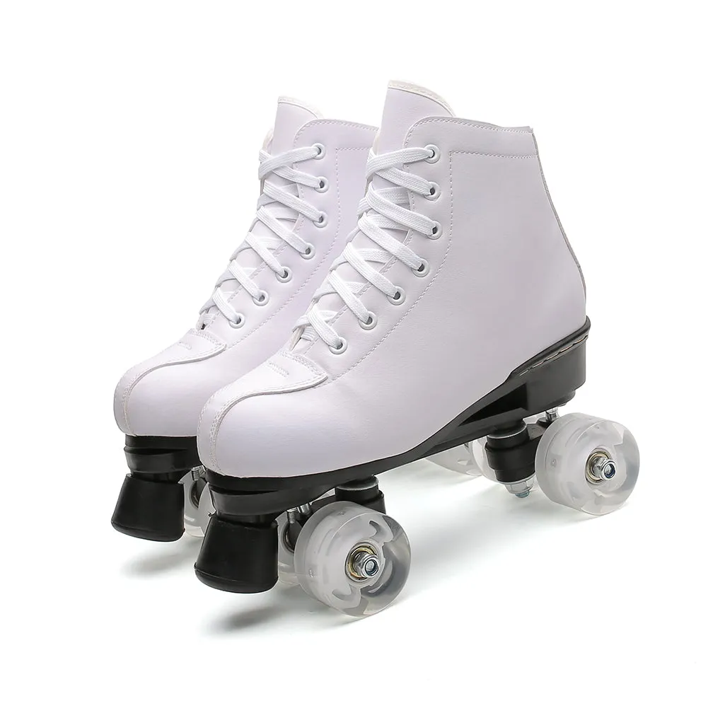Outdoor Quad Rink Skates Adult Youth Artistic Derby Roller Skate Boots