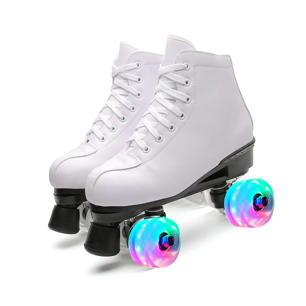 Outdoor Quad Rink Skates Adult Youth Artistic Derby Roller Skate Boots
