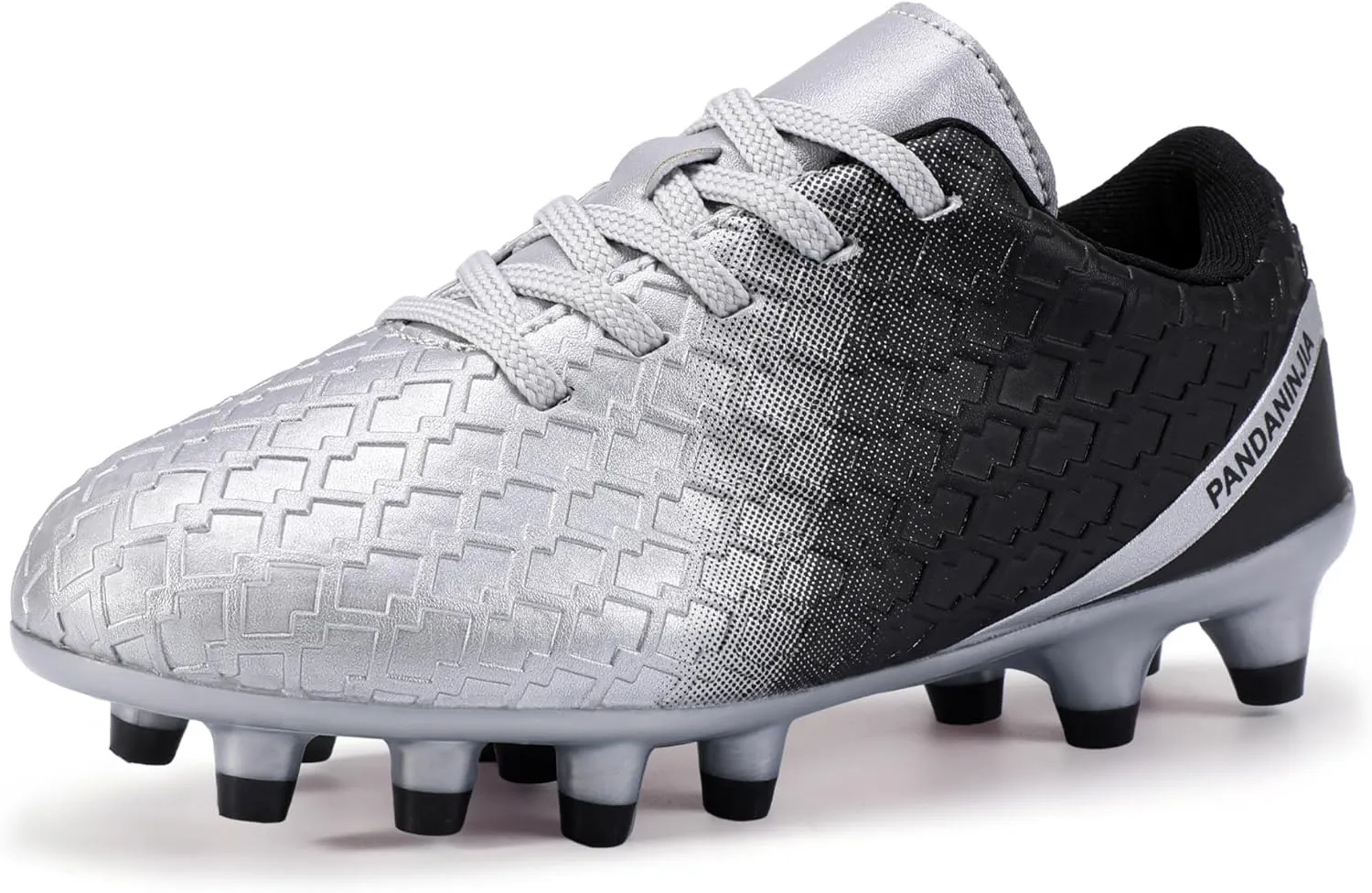 PANDANINJIA Girls Soccer Cleats Athletic Outdoor Boys Kids Football Cleats Little Big Kid Soccer Shoes