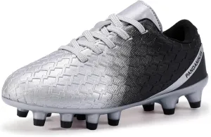 PANDANINJIA Girls Soccer Cleats Athletic Outdoor Boys Kids Football Cleats Little Big Kid Soccer Shoes
