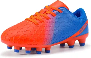 PANDANINJIA Girls Soccer Cleats Athletic Outdoor Boys Kids Football Cleats Little Big Kid Soccer Shoes