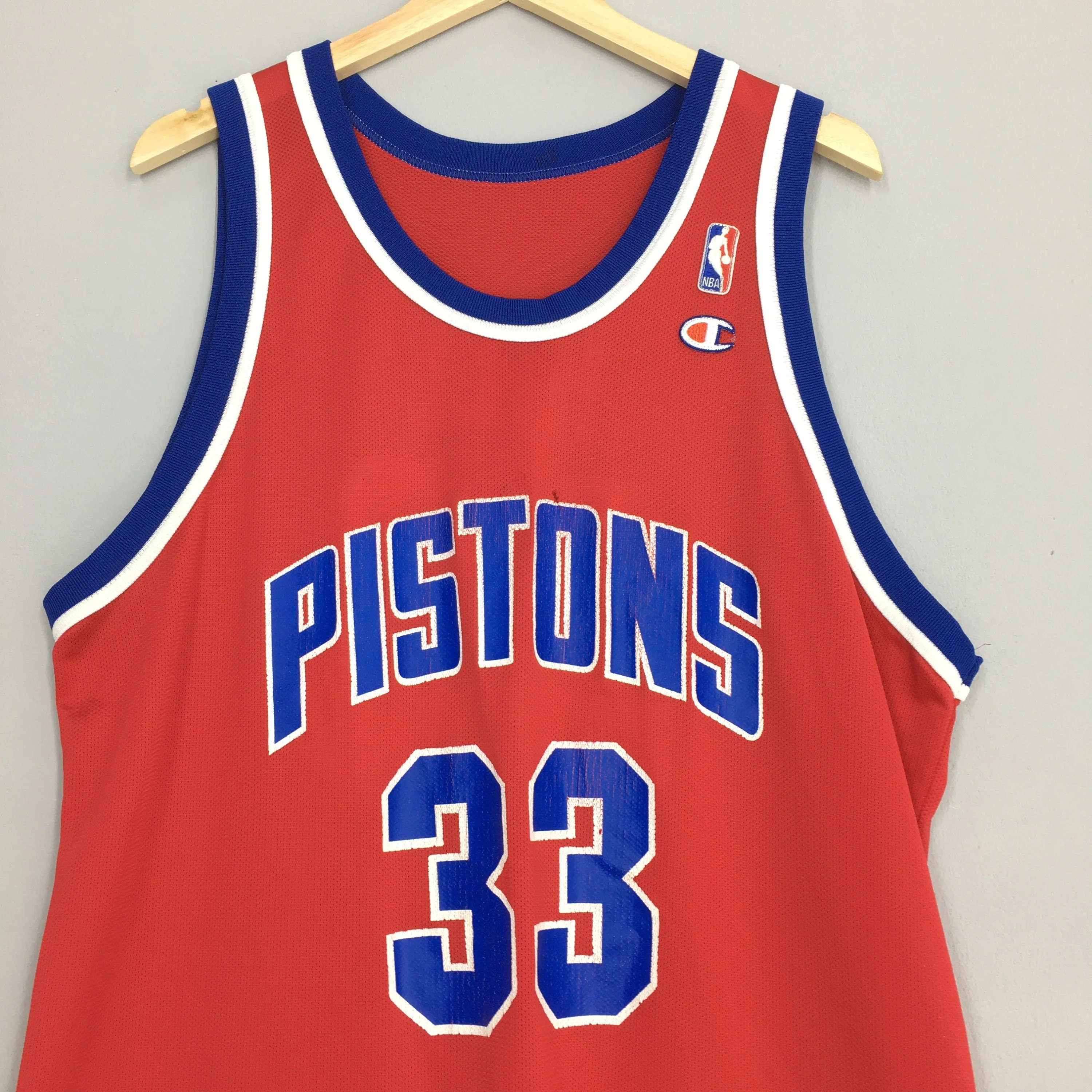 Pistons Basketball Nba Grant Hill #33 Champion Jersey