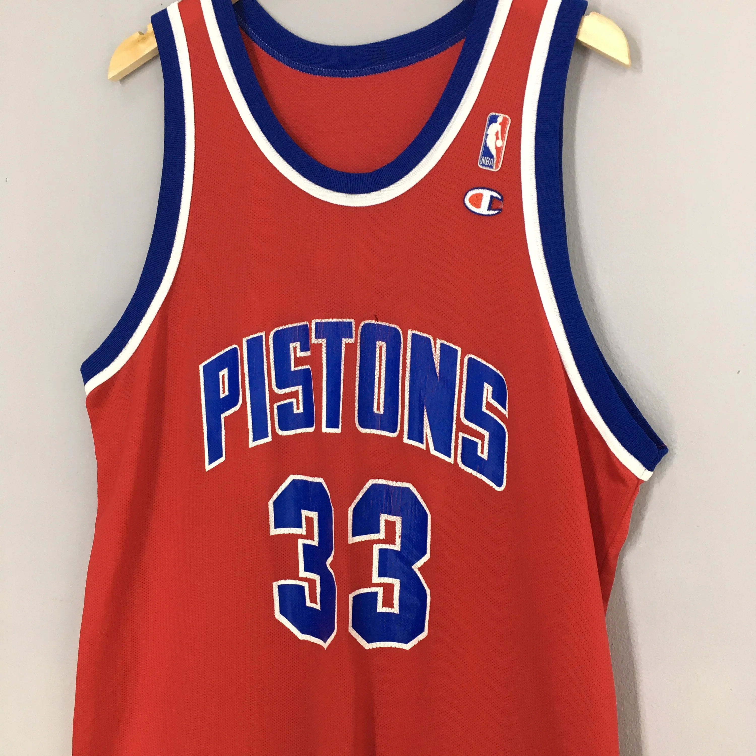 Pistons Basketball Nba Grant Hill #33 Champion Jersey