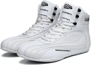 Professional Boxing Shoes for Men and Youth, Anti-Slip Wrestling Shoes Men Youth Wrestling Shoes Training,Lightweight and Breathable Gold Boxing Boots