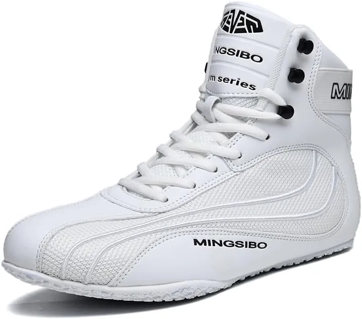 Professional Boxing Shoes for Men and Youth, Anti-Slip Wrestling Shoes Men Youth Wrestling Shoes Training,Lightweight and Breathable Gold Boxing Boots